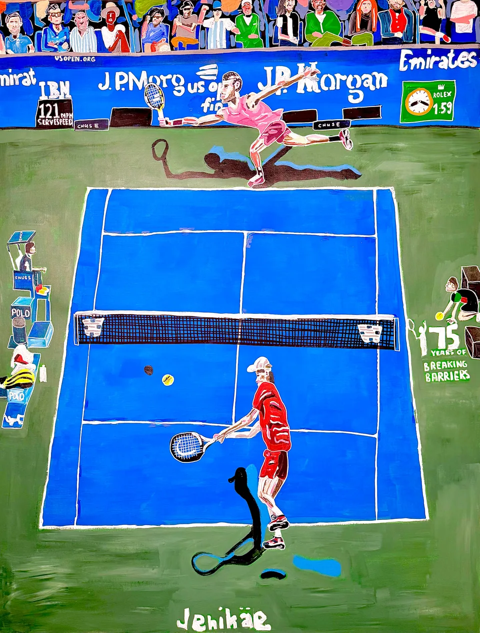 FILIPP JENIKÄE, CARLITOS ALCARAZ VS JANNIK SINNER US OPEN