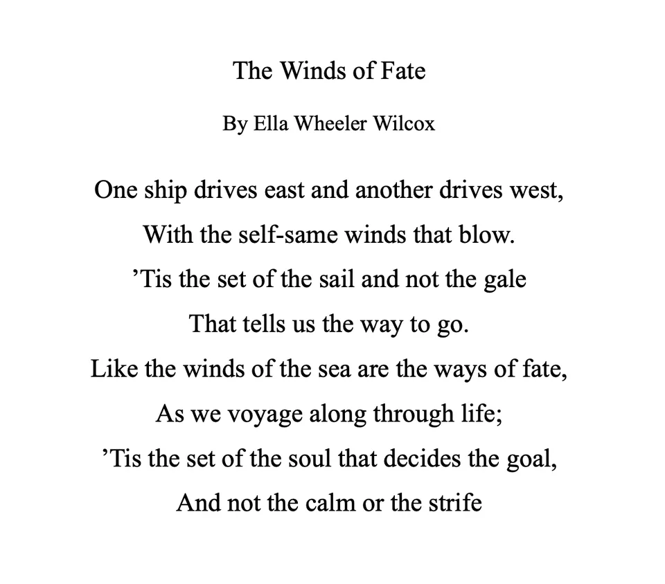 Threads on the Wind: Navigating Fate in Ella Wheeler Wilcox’s Verse
